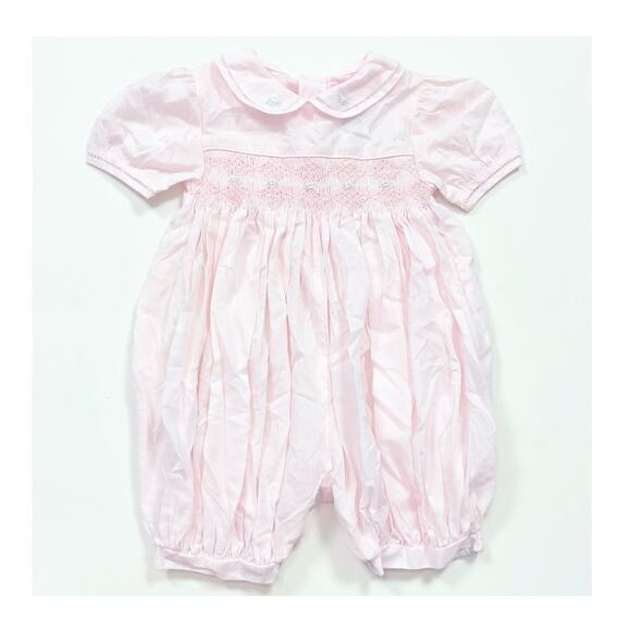 Petit Ami French Bubble with Diamond Smocking - Picture 1 of 12